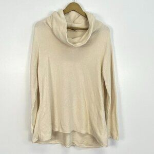 Margaret Winters Cream Cowl Neck Knit Sweater